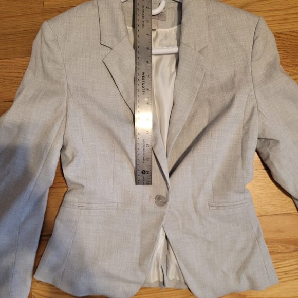 Gray Women's Blazer - Picture 3 of 7